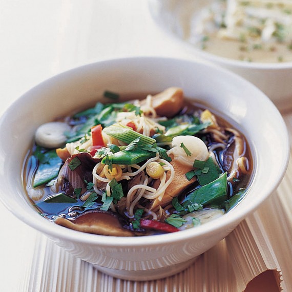 Chicken And Shiitake Mushroom Noodle Soup Recipe